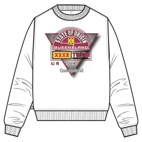 Queensland Maroons Origin Logo Mens Crew Jumper