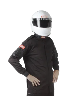 RaceQuip Single Layer Fire Suit Jacket - Black - Medium - 111003