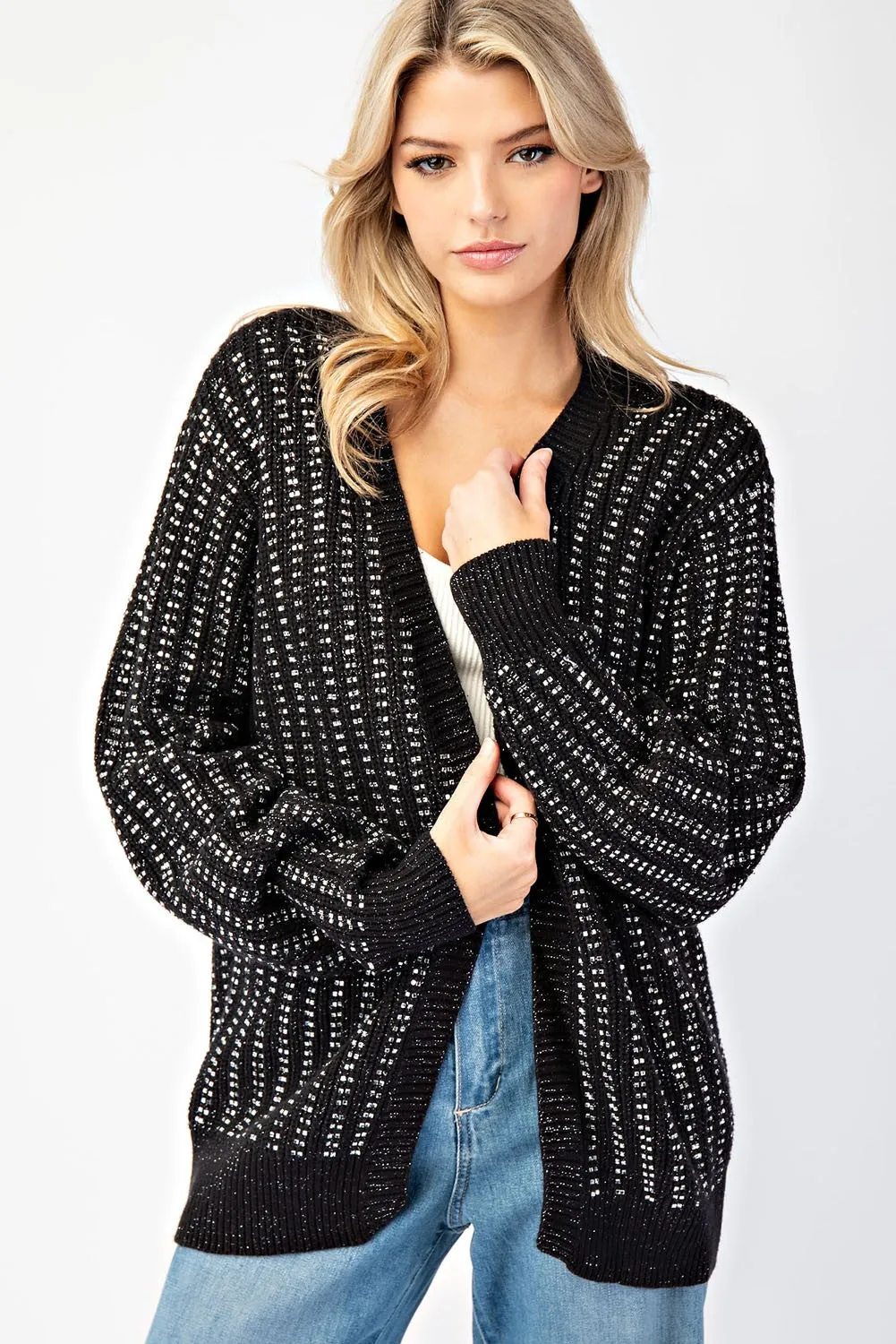 RHINESTONE CARDIGAN