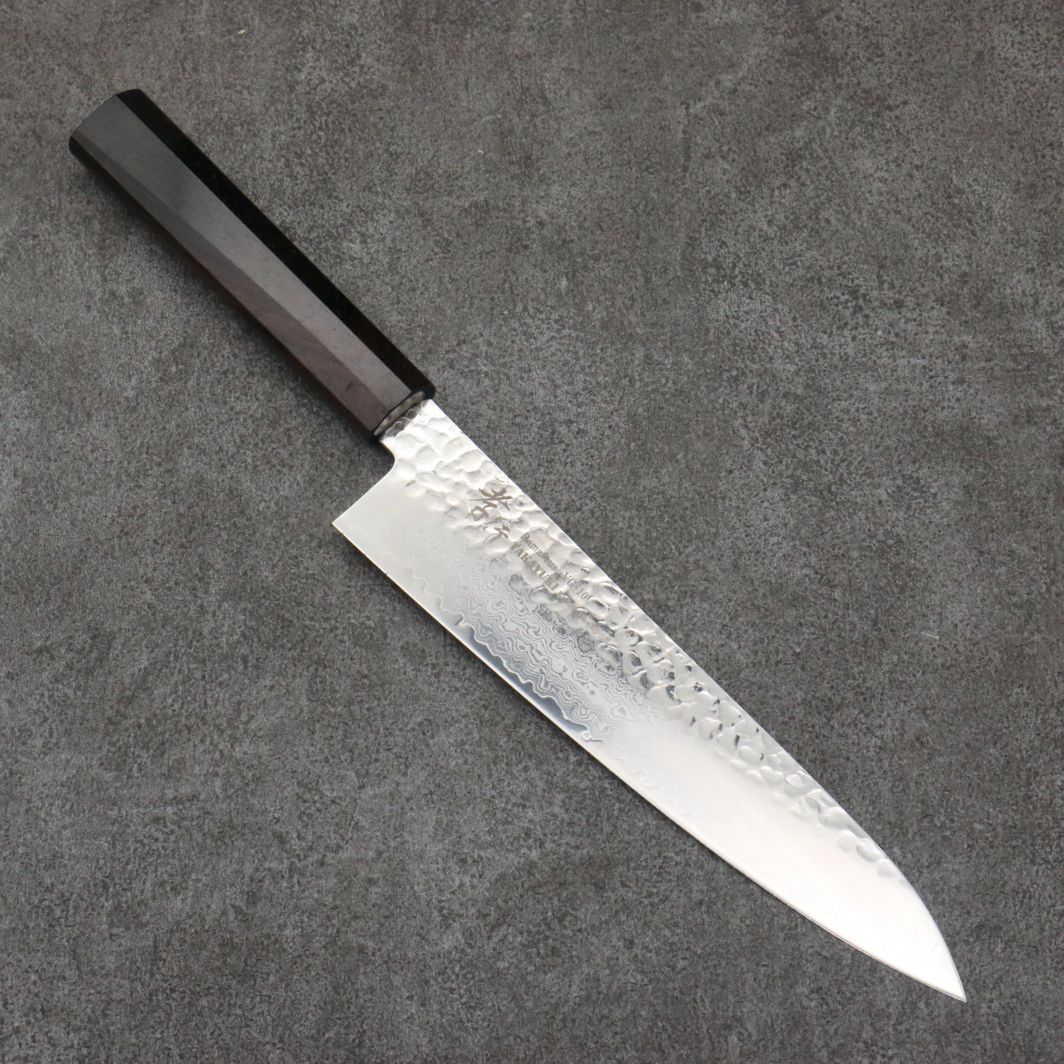 Sakai Takayuki VG10 33 Layer Damascus Gyuto  210mm Ebony(6 sided teardrop) Handle