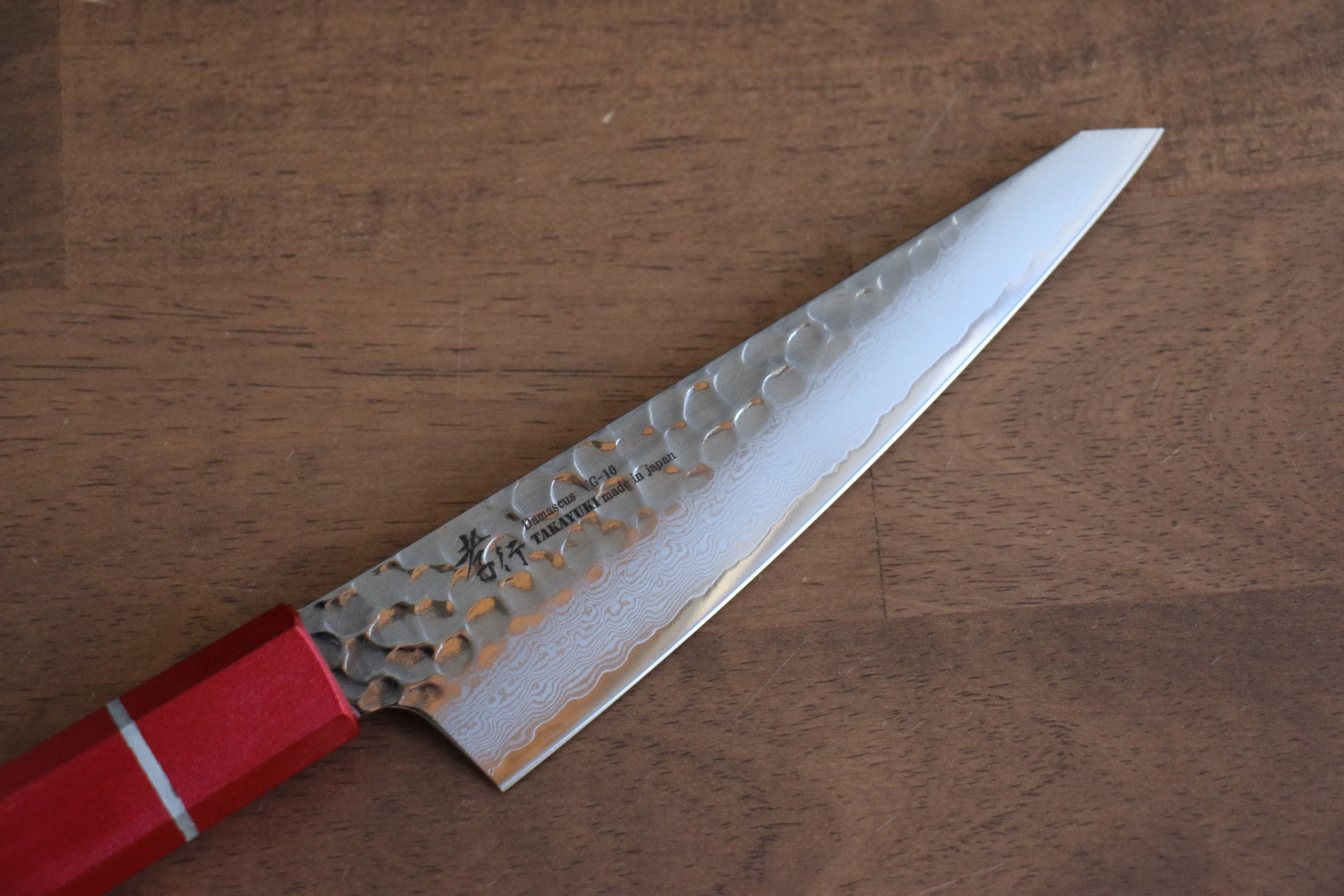 Sakai Takayuki VG10 33 Layer Damascus Sabaki 150mm Live oak Lacquered (Kouseki) Handle