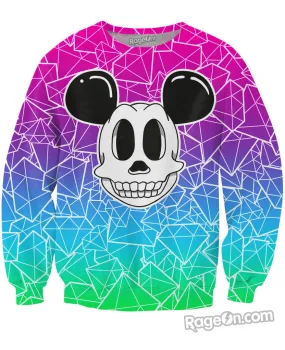 Skull Mouse Diamond Crewneck Sweatshirt