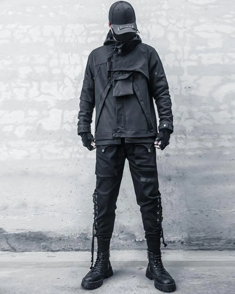 Streetwear Drawstring Slim Cargo Pants