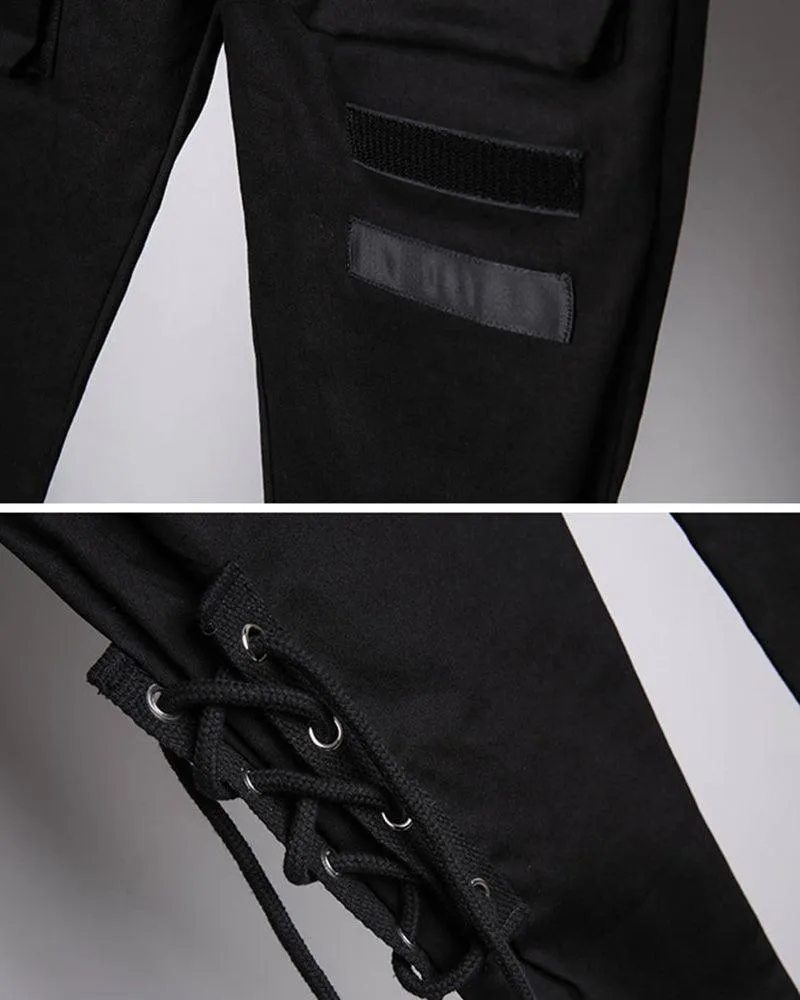 Streetwear Drawstring Slim Cargo Pants