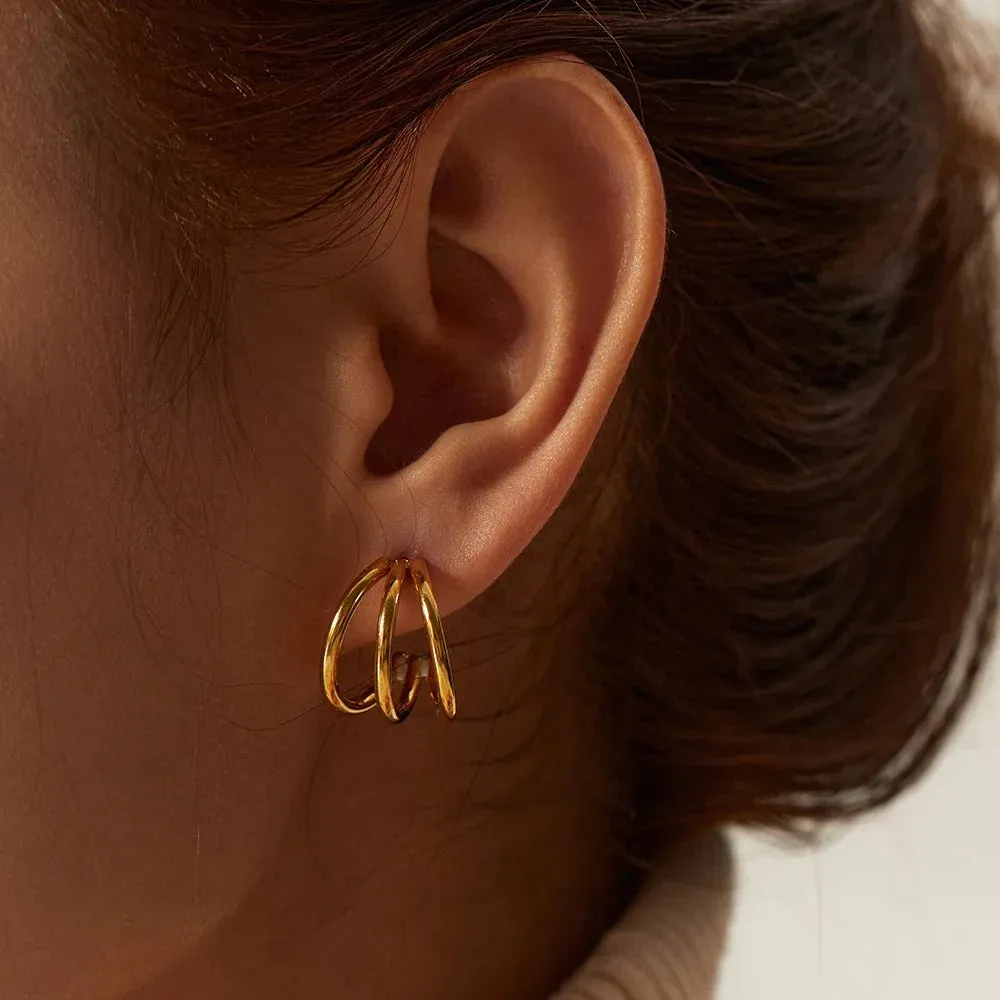 Three Layer Earrings