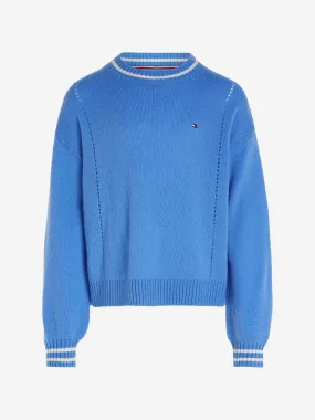 Tommy Hilfiger Girls Essential Soft Wool Jumper ib Blue