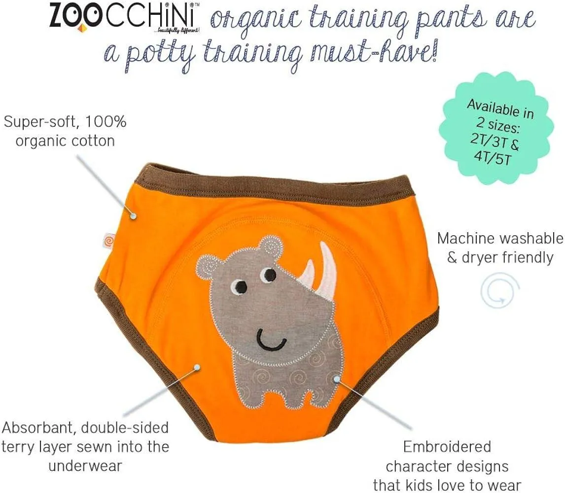 Zoocchini Organic Potty Training Pants Set of 3 - Safari Friends