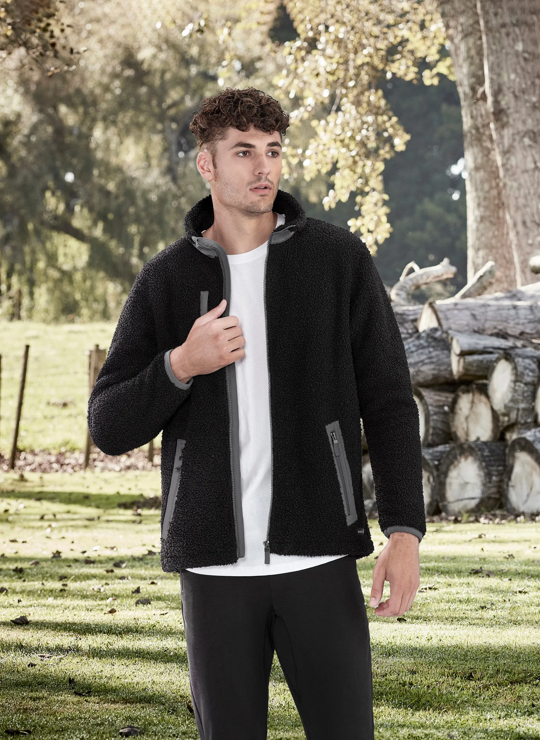 ZT285 Syzmik Unisex Streetworx Full Zip Sherpa Fleece - 530gsm!